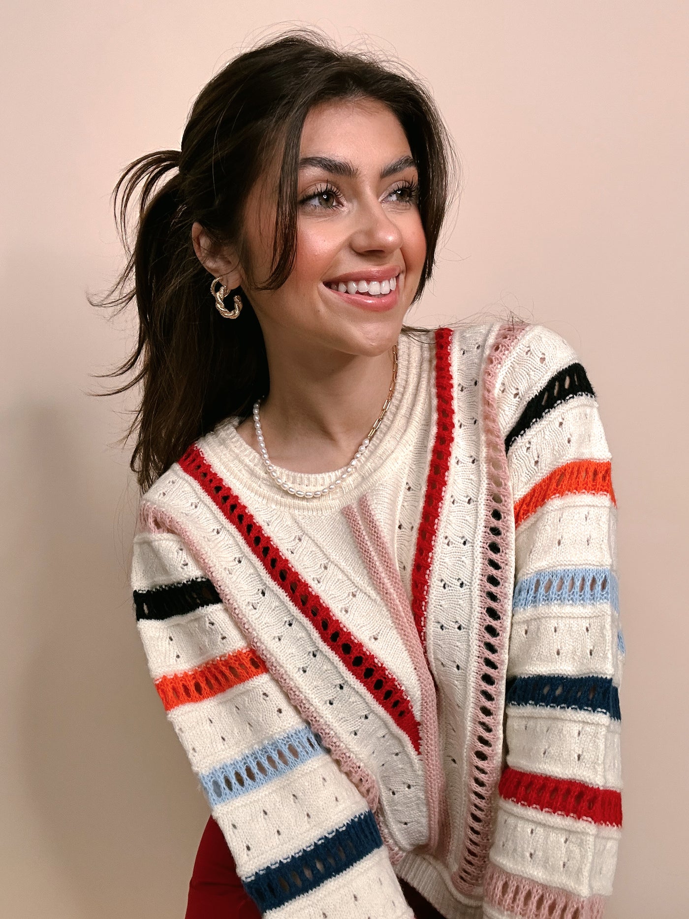 Multicolored Stripe Sweater
