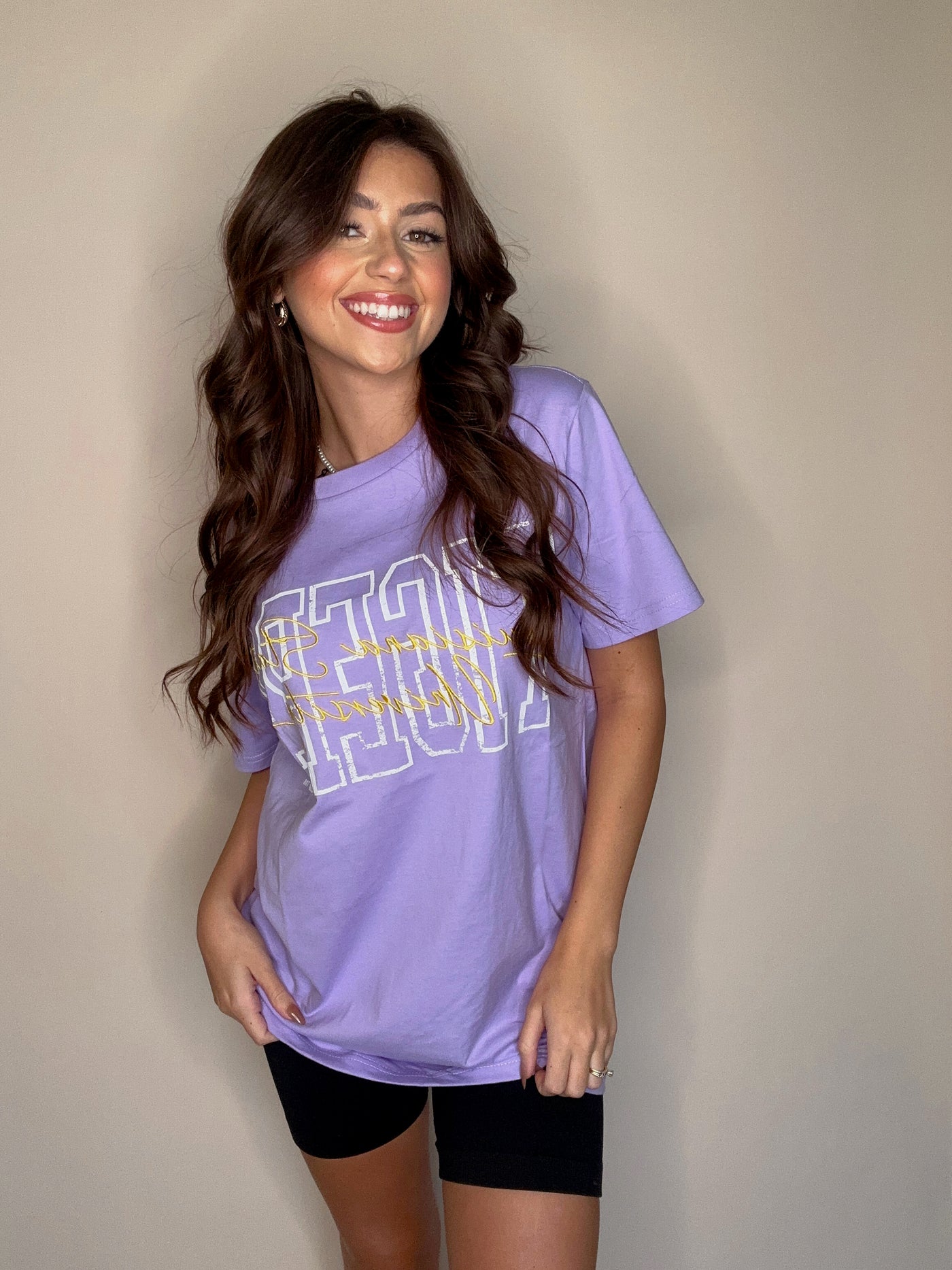 Embroidered LSU Tigers Tee